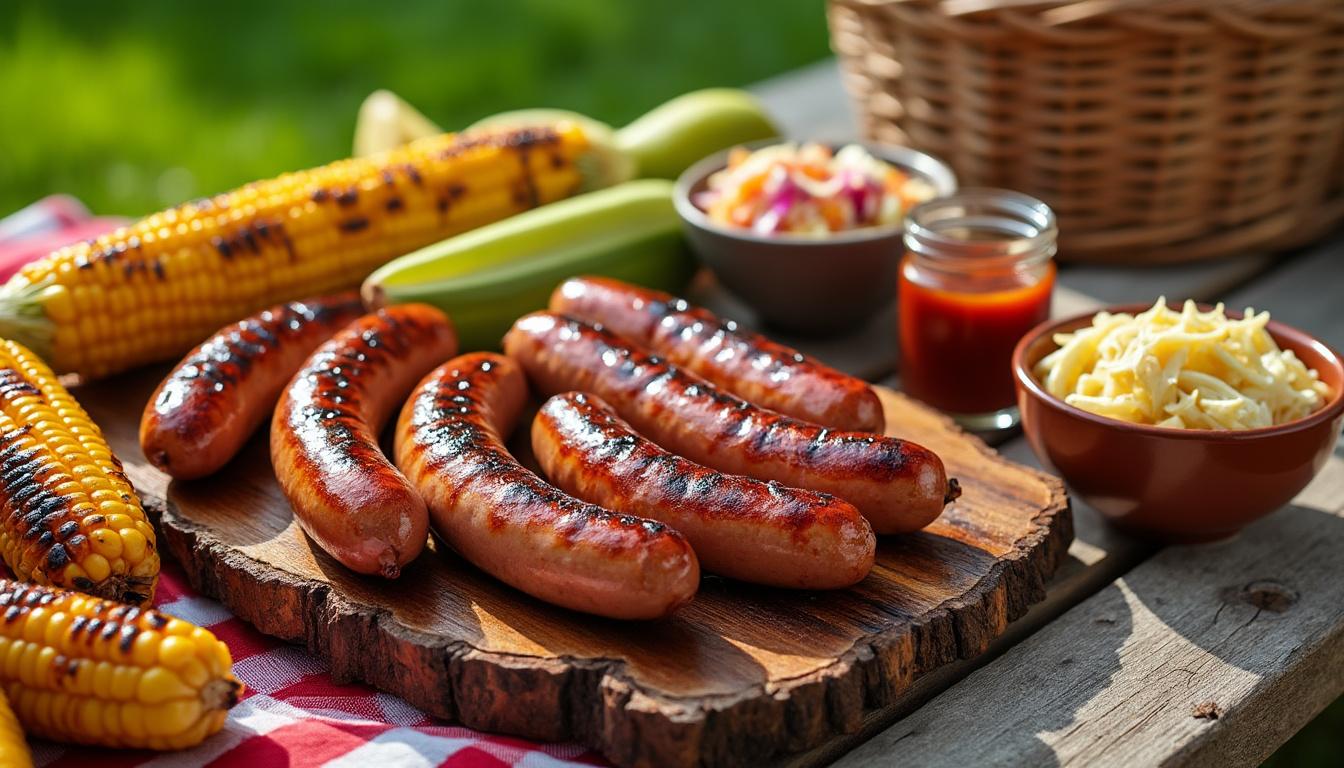 découvrez des idées d'accompagnements savoureux et faciles à préparer pour sublimer vos saucisses barbecue lors de vos repas d'été.