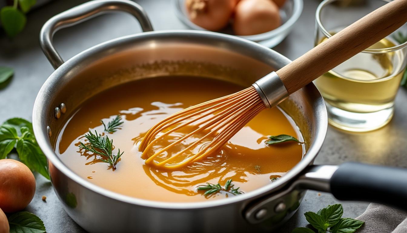 découvrez notre recette facile et savoureuse de fond de veau pour une sauce riche et parfumée, idéale pour sublimer vos plats.