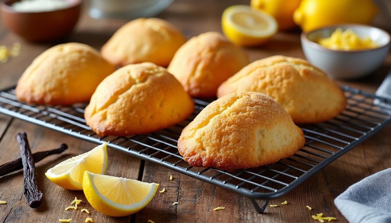 découvrez la recette facile des biscuits madeleines de cyril lignac, des douceurs moelleuses et parfumées parfaites pour accompagner vos pauses gourmandes.